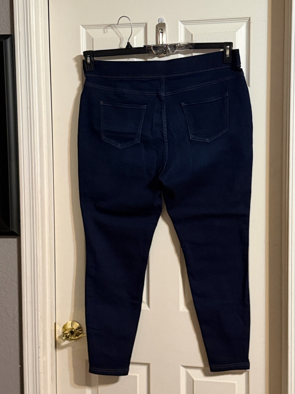 Terra & Sky 18W Short Dark Navy Blue Stretch Jeggings / Skinny Jeans 1X - Picture 2 of 5